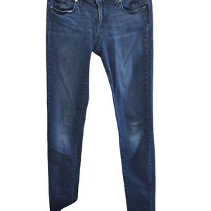PAIGE VINTAGE DENIM VERDUGO  JEFGING BLUE SKINNY JOGGERS PANTS JEANS SIZE 25